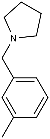 1-(3-METHYLBENZYL)PYRROLIDINE Struktur