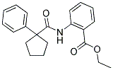 ETHYL 2-((PHENYLCYCLOPENTYL)CARBONYLAMINO)BENZOATE Struktur