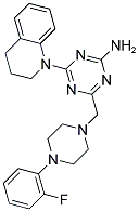 4-(3,4-DIHYDROQUINOLIN-1(2H)-YL)-6-((4-(2-FLUOROPHENYL)PIPERAZIN-1-YL)METHYL)-1,3,5-TRIAZIN-2-AMINE Struktur