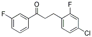 3-(4-CHLORO-2-FLUOROPHENYL)-3'-FLUOROPROPIOPHENONE Struktur