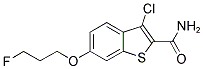 3-CHLORO-6-(3-FLUOROPROPOXY)-1-BENZOTHIOPHENE-2-CARBOXAMIDE Struktur