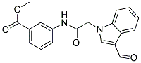 3-[2-(3-FORMYL-INDOL-1-YL)-ACETYLAMINO]-BENZOIC ACID METHYL ESTER Struktur