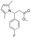 METHYL 3-(2,5-DIMETHYL-1H-PYRROL-1-YL)-3-(4-FLUOROPHENYL)PROPANOATE Struktur