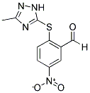 2-(5-METHYL-2H-1,2,4-TRIAZOL-3-YLSULFANYL)-5-NITRO-BENZALDEHYDE Struktur