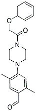 2,5-DIMETHYL-4-[4-(PHENOXYACETYL)PIPERAZIN-1-YL]BENZALDEHYDE Struktur