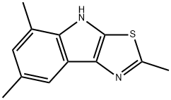 2,5,7-TRIMETHYL-4H-[1,3]THIAZOLO[5,4-B]INDOLE Struktur