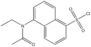 5-(ACETYL-ETHYL-AMINO)-NAPHTHALENE-1-SULFONYL CHLORIDE Struktur