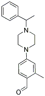 2-METHYL-4-[4-(1-PHENYLETHYL)PIPERAZIN-1-YL]BENZALDEHYDE Struktur