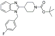 4-[1-(4-FLUORO-BENZYL)-1H-BENZOIMIDAZOL-2-YL]-PIPERIDINE-1-CARBOXYLIC ACID ACID TERT-BUTYL ESTER Struktur