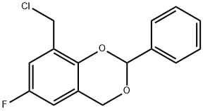 8-(CHLOROMETHYL)-6-FLUORO-2-PHENYL-4H-1,3-BENZODIOXINE Struktur