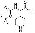 TERT-BUTOXYCARBONYLAMINO-PIPERIDIN-4-YL-ACETIC ACID Struktur