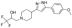 1,1,1-TRIFLUORO-3-(4-[5-(4-METHOXYPHENYL)-1H-PYRAZOL-3-YL]PIPERIDINO)-2-PROPANOL Struktur