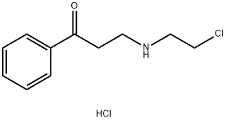 3-[(2-CHLOROETHYL)AMINO]-1-PHENYLPROPAN-1-ONE HYDROCHLORIDE Struktur