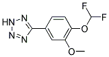 5-(4-DIFLUOROMETHOXY-3-METHOXY-PHENYL)-2H-TETRAZOLE Struktur