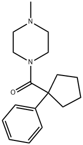 4-METHYLPIPERAZINYL PHENYLCYCLOPENTYL KETONE Struktur