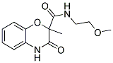 N-(2-METHOXYETHYL)-2-METHYL-3-OXO-3,4-DIHYDRO-2H-1,4-BENZOXAZINE-2-CARBOXAMIDE Struktur