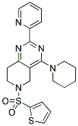 4-PIPERIDIN-1-YL-2-PYRIDIN-2-YL-6-(THIOPHENE-2-SULFONYL)-5,6,7,8-TETRAHYDRO-PYRIDO[4,3-D]PYRIMIDINE Struktur