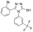 5-(2-BROMO-PHENYL)-4-(3-TRIFLUOROMETHYL-PHENYL)-4H-[1,2,4]TRIAZOLE-3-THIOL Struktur