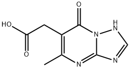 (5-METHYL-7-OXO-4,7-DIHYDRO-[1,2,4]TRIAZOLO[1,5-A]PYRIMIDIN-6-YL)-ACETIC ACID Struktur