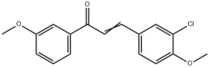 (E)-3-(3-CHLORO-4-METHOXYPHENYL)-1-(3-METHOXYPHENYL)-2-PROPEN-1-ONE Struktur