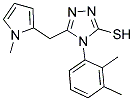 4-(2,3-DIMETHYLPHENYL)-5-((1-METHYL-1H-PYRROL-2-YL)METHYL)-4H-1,2,4-TRIAZOLE-3-THIOL Struktur