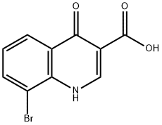 8-BROMO-4-OXO-1,4-DIHYDRO-QUINOLINE-3-CARBOXYLIC ACID Struktur