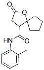 N-(2-METHYLPHENYL)-2-OXO-1-OXASPIRO[4.4]NONANE-4-CARBOXAMIDE Struktur