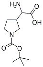 3-(AMINO-CARBOXY-METHYL)-PYRROLIDINE-1-CARBOXYLIC ACID TERT-BUTYL ESTER Struktur