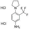 4-(1-PYRROLIDINYL)-3-(TRIFLUOROMETHYL)BENZENAMINE DIHYDROCHLORIDE Struktur