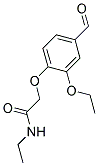 2-(2-ETHOXY-4-FORMYLPHENOXY)-N-ETHYLACETAMIDE Struktur