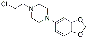 1-BENZO[1,3]DIOXOL-5-YL-4-(2-CHLORO-ETHYL)-PIPERAZINE Struktur