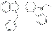 3-(1-BENZYL-1H-BENZOIMIDAZOL-2-YL)-9-ETHYL-9H-CARBAZOLE Struktur