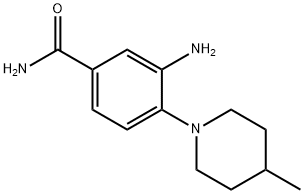 3-AMINO-4-(4-METHYL-PIPERIDIN-1-YL)-BENZAMIDE Struktur