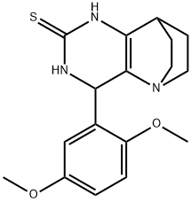 3-(2,5-DIMETHOXYPHENYL)-1,4,6-TRIAZATRICYCLO[6.2.2.0(2,7)]DODEC-2(7)-ENE-5-THIONE Struktur