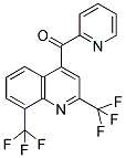 (2,8-BIS-TRIFLUOROMETHYL-QUINOLIN-4-YL)-PYRIDIN-2-YL-METHANONE Struktur