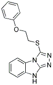 3-[(2-PHENOXYETHYL)THIO]-9H-[1,2,4]TRIAZOLO[4,3-A]BENZIMIDAZOLE Struktur