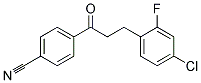 3-(4-CHLORO-2-FLUOROPHENYL)-4'-CYANOPROPIOPHENONE Struktur