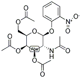 O-NITROPHENYL 2-ACETAMIDO-2-DEOXY-3,4,6-TRI-O-ACETYL-BETA-D-GALACTOPYRANOSIDE Struktur