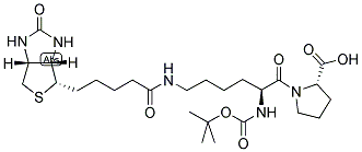 BIOCYTIN-N-(T-BOC)-L-PROLINE Struktur