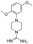 4-(2,5-DIMETHOXY-PHENYL)-PIPERAZINE-1-CARBOX-AMIDINE Struktur