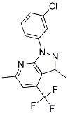 1-(3-CHLOROPHENYL)-3,6-DIMETHYL-4-(TRIFLUOROMETHYL)-1H-PYRAZOLO[3,4-B]PYRIDINE Struktur