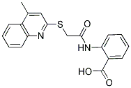 2-[2-(4-METHYL-QUINOLIN-2-YLSULFANYL)-ACETYLAMINO]-BENZOIC ACID Struktur