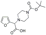 2-(4-BOC-PIPERAZINYL)-2-(2-FURANYL)ACETIC ACID Struktur