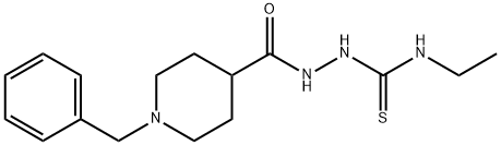 2-[(1-BENZYL-4-PIPERIDINYL)CARBONYL]-N-ETHYL-1-HYDRAZINECARBOTHIOAMIDE Struktur