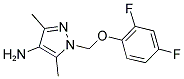 1-(2,4-DIFLUORO-PHENOXYMETHYL)-3,5-DIMETHYL-1H-PYRAZOL-4-YLAMINE Struktur