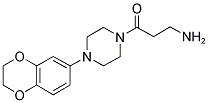 3-AMINO-1-[4-(2,3-DIHYDRO-BENZO[1,4]DIOXIN-6-YL)-PIPERAZIN-1-YL]-PROPAN-1-ONE Struktur