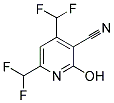 4,6-BIS-DIFLUOROMETHYL-2-HYDROXY-NICOTINONITRILE Struktur