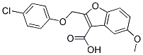 2-[(4-CHLOROPHENOXY)METHYL]-5-METHOXY-1-BENZOFURAN-3-CARBOXYLIC ACID Struktur