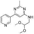 N-(2,2-DIMETHOXYETHYL)-2-METHYL-6-PYRIDIN-3-YLPYRIMIDIN-4-AMINE Struktur