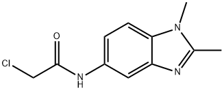 2-CHLORO-N-(1,2-DIMETHYL-1H-BENZOIMIDAZOL-5-YL)-ACETAMIDE Struktur